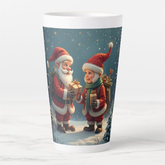 Weihnachten Latte Tasse (Vorderseite)