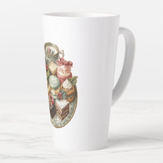 Weihnachten - Latte Tasse für Erwachsene (Rechte Ecke)