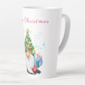 Weihnachten Latte Tasse Gnome mit Geschenk für Sie (Rechte Ecke)