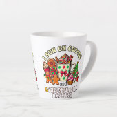Weihnachten Latte Tasse läuft auf Kaffee und Ingwe (Rechte Ecke)