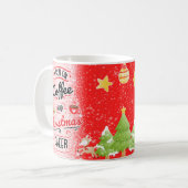 Weihnachten laufe ich auf der Tasse zum Kaffeegenu (Vorderseite Links)