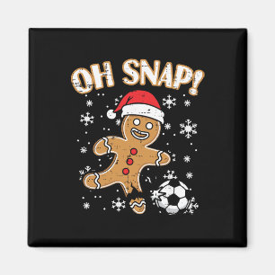 Weihnachten Lebkuchen Fußball Oh Snap Lustiges Xma Magnet