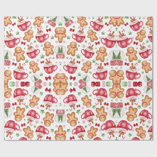 Weihnachten/Lebkuchen Geschenkpapier (Flach)