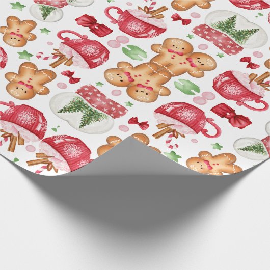 Weihnachten/Lebkuchen Geschenkpapier (Ecke)