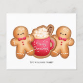 Weihnachten-Lebkuchen-Kakaokarte (Vorderseite)