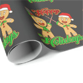 Weihnachten Lebkuchen Weihnachten Weihnachten Weih Geschenkpapier (Rolleneckpunkt)