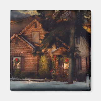 Weihnachten - Lebkuchenhaus Magnet