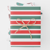 Weihnachten - Leckereien und Streifen Geschenkpapier Set (Beispiel)