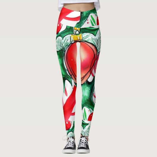 Weihnachten Leggings (Vorderseite)