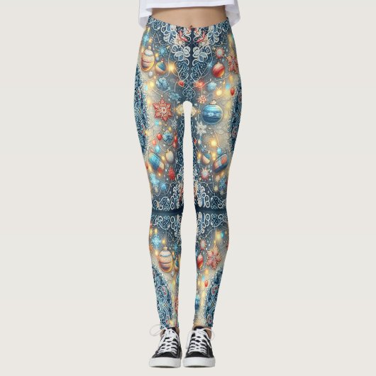 Weihnachten Leggings (Vorderseite)