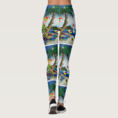 Weihnachten Leggings, Elf Beach Leggings (Rückseite)