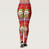 Weihnachten Leggings, Elf Leggings (Rückseite)