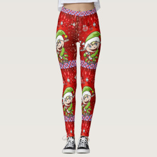 Weihnachten Leggings, Elf Leggings