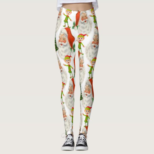 Weihnachten Leggings, Elf Leggings (Vorderseite)