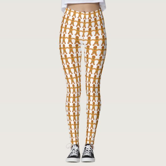 Weihnachten Leggings - Lebkuchenmänner (Vorderseite)