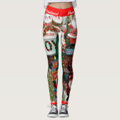 Weihnachten Leggings personalisieren Let It Snow!  (Vorderseite)