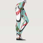 Weihnachten Leggings, Pinguin Leggings (Rechts)