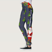 Weihnachten-Leggings Weihnachtsfarbe Leggings (Links)