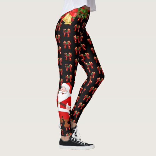 Weihnachten-Leggings Weihnachtsfarbe Leggings (Rechts)