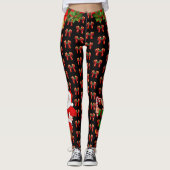 Weihnachten-Leggings Weihnachtsfarbe Leggings (Vorderseite)