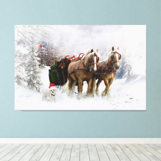 Weihnachten Leinwanddruck (Insitu (Holzboden))