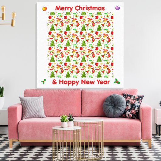 Weihnachten Leinwanddruck (Insitu (Wohnzimmer))