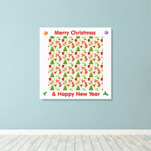 Weihnachten Leinwanddruck (Insitu (Holzboden))