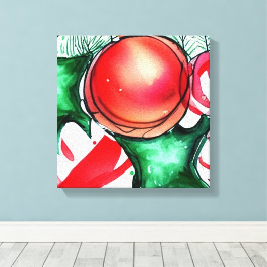 Weihnachten Leinwanddruck (Insitu (Holzboden))