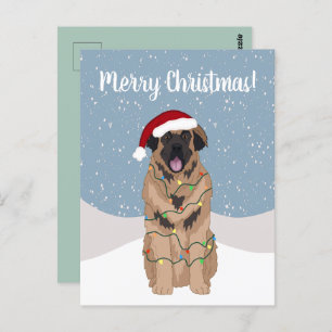 Weihnachten Leonberger Postkarte