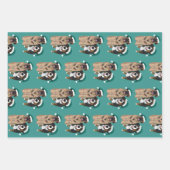 Weihnachten - Leonberger und Berner Hund Geschenkpapier Set (Vorderseite 2)