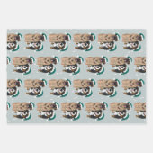 Weihnachten - Leonberger und Berner Hund Geschenkpapier Set (Vorderseite)