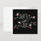 Weihnachten Let's Get Lit Rhinestone Mega Bling (Vorne/Hinten)