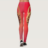 Weihnachten leuchtende Spin: Das Solstice-Sonnenra Leggings (Rückseite)