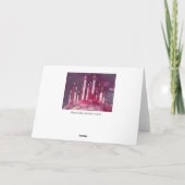 Weihnachten leuchtet Weihnachtskarten durch (Rückseite)