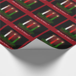 Weihnachten leuchtet Winter-Sonnenwende-Hexe Geschenkpapier