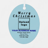 Weihnachten Leuchtfeuer Oval Metal Ornament (Vorderseite)