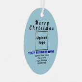 Weihnachten Leuchtfeuer Oval Metal Ornament (Vorderseite Rechts)