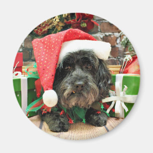Weihnachten - Lhasa Apso - Elf Magnet