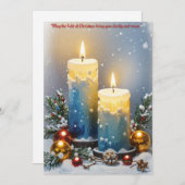 Weihnachten Licht der Klarheit und Vision: Gruß (Vorne/Hinten)