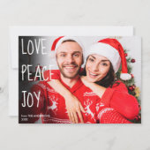 Weihnachten Liebe Frieden Freude Modernes Foto (Vorderseite)