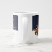 Weihnachten, Liebe Ice Skaten Jumbo-Tasse (Rückseite)