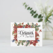 Weihnachten Liebe ist Geboren Elegante Rote Flora (Stehend Vorderseite)