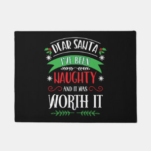 Weihnachten Liebe Santa I_ve war naughty Funny Xma Fußmatte