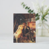 Weihnachten, Liebe und Romantik Feiertagspostkarte (Stehend Vorderseite)