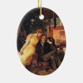 Weihnachten, Liebe und Romantik Keramikornament (Hinten)