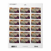 Weihnachten, Liebe und Romantik Sleigh Adressaufkleber (Vorne)