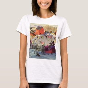 Weihnachten, Liebe und Romantik Sleigh T-Shirt