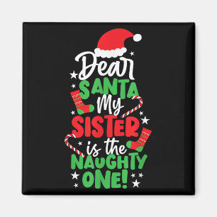 Weihnachten liebt den Weihnachtsmann, meine Schwes Magnet