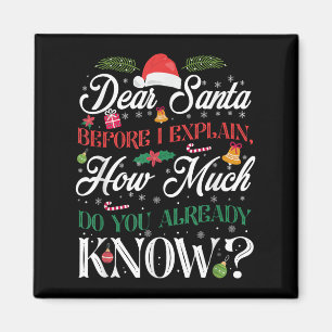Weihnachten liebt Weihnachten wie viel weißt du? Magnet