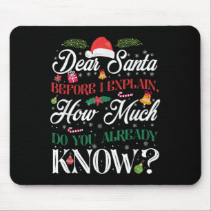 Weihnachten liebt Weihnachten wie viel weißt du? Mousepad